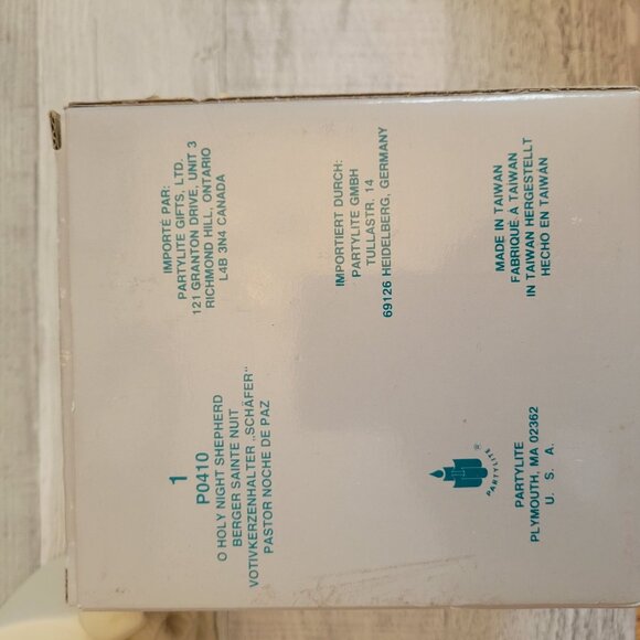 Partylite O Holy Night Shepherd Figurine With Sheep Candle Holder - Picture 7 of 8